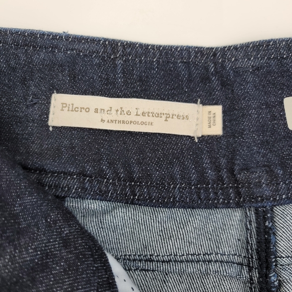 Anthropologie Pilcro and the Letterpress High-Rise Slim Straight Jeans Size 25 - Picture 5 of 14
